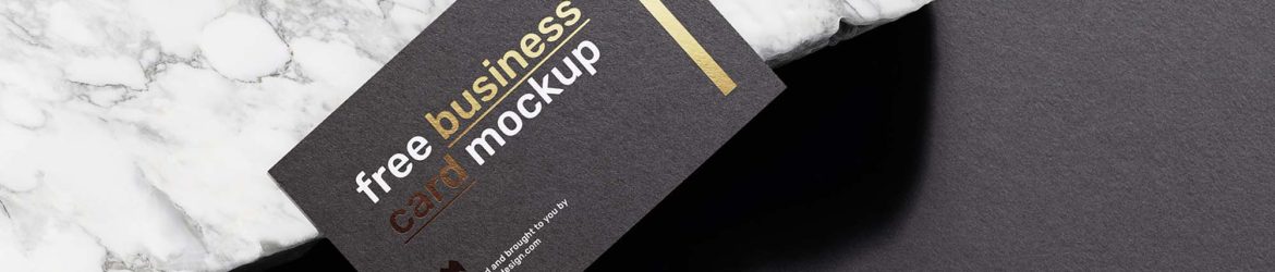 Free Business Card Mockup PSD set for Branding
