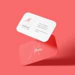 Free Business Card Mockup Round Corner