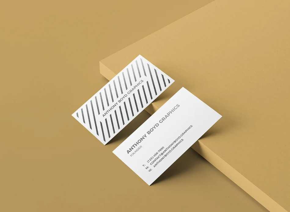 Free Business Card PSD Mockup Vol.2