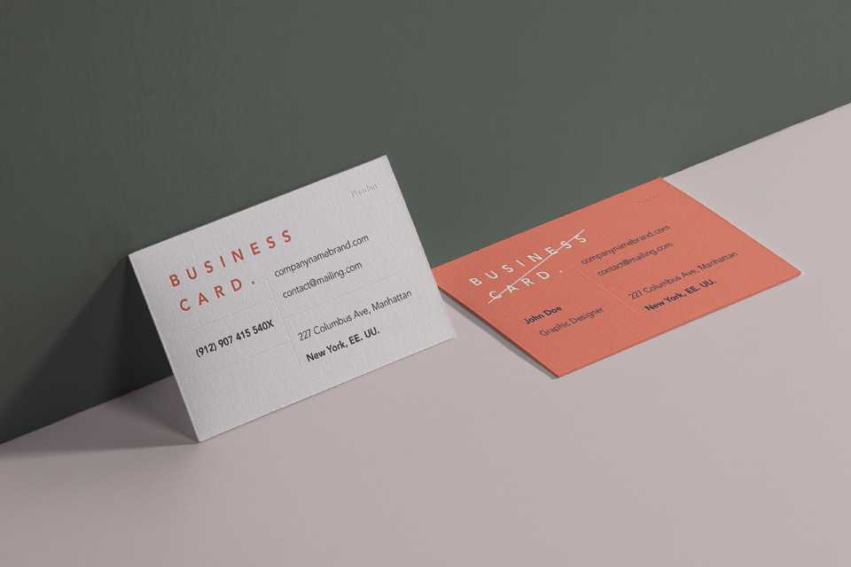 Free Business Cards Mockup 5 PSD