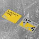 Free Business Cards on Bubble Wrap Mockup
