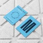 Free Business Cards on Styrofoam Mockup