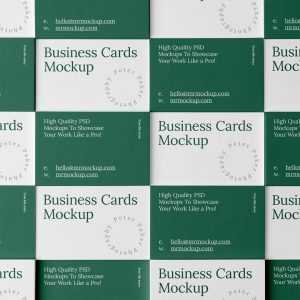 Free Business Cards Scene Mockup