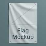 Free Camp Flag Mockup
