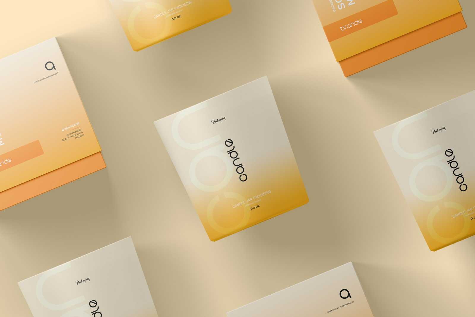 Free Candle Glass Packaging Mockup