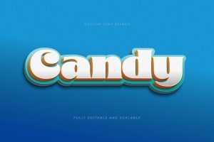 Free Candy Vector Text Effect EPS and AI file