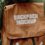 Free Canvas Backpack Mockup