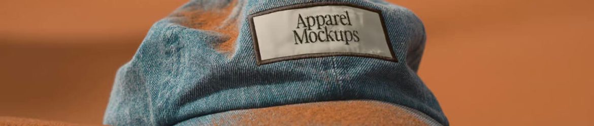 Free Cap Logo Mockup on Desert Sand