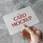 Free Card in Hand PSD Mockup - Free PSD Download Free Card in Hand PSD Mockup