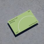 Free Card on Concrete Mockup