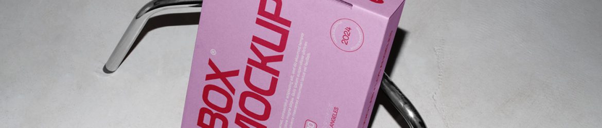 Free Cardboard Box with Tripod Mockup