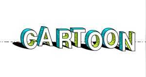 Free Cartoon 3D Vector Text Effect PSD