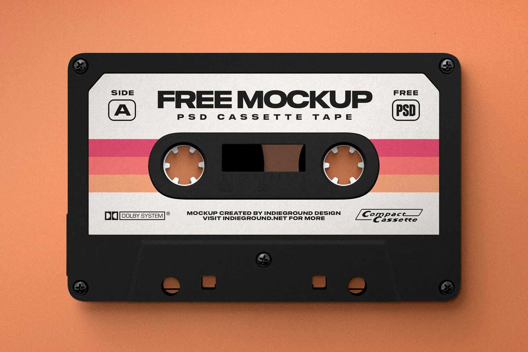 Free Cassette Tape Mockup PSD - Free PSD Mockups | PsFiles