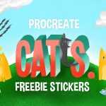 Free Cats Procreate Stamp Brushes by Seamless Team