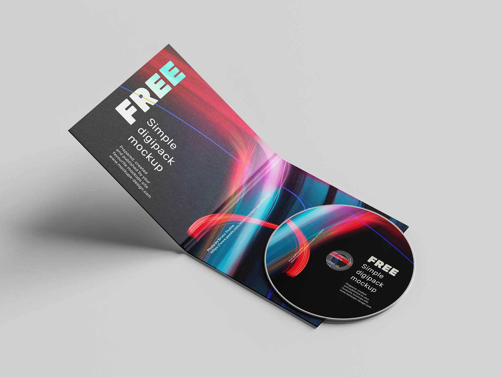 Free CD DVD Digipack Mockup PSD Set