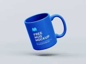Free Ceramic Coffee Mug Mockup PSD Set