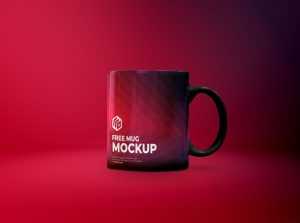 Free Ceramic Mug Mockup PSD