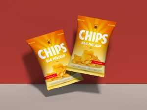 Free Chips Bag Package Mock-ups PSD