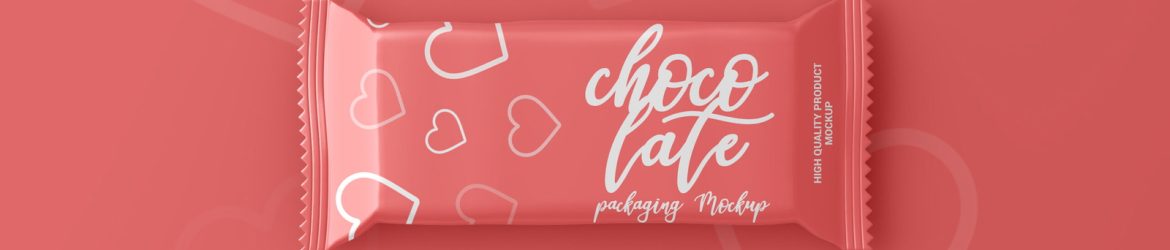 Free Chocolate Bar Mockup for packaging