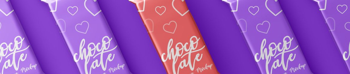 Free Chocolate Candy Bar Packaging Mockup