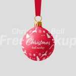 Free Christmas Ball Mockup