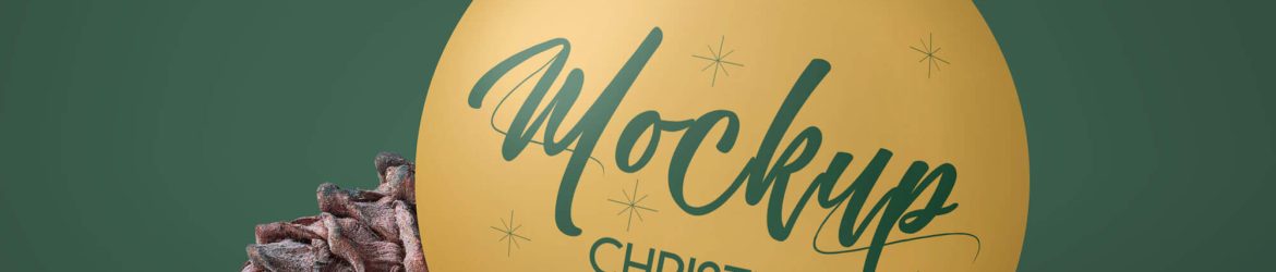 Free Christmas Ball Mockup PSD