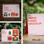 Free Christmas Card PSD Mockups - Free PSD Download Free Christmas Card PSD Mockups