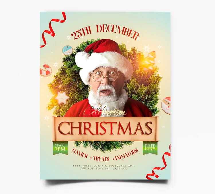 Free Christmas Flyer and Banner PSD Template