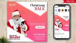 Free Christmas Limited Offer Social Post Design Template PSD