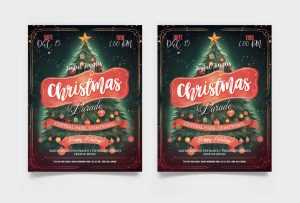 Free Christmas Parade Flyer Design PSD Template