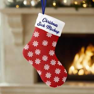 Free Christmas Sock Mockup PSD | Free PSD downloads | PsFiles