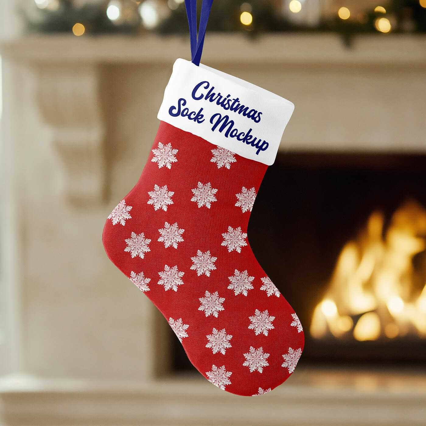 Free Christmas Sock Mockup PSD | Free PSD downloads | PsFiles