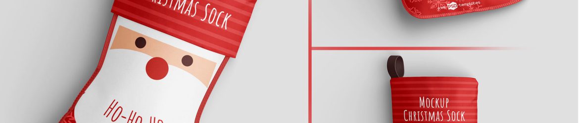 FREE Christmas Sock Mockup PSD set | Free PSD downloads | PsFiles