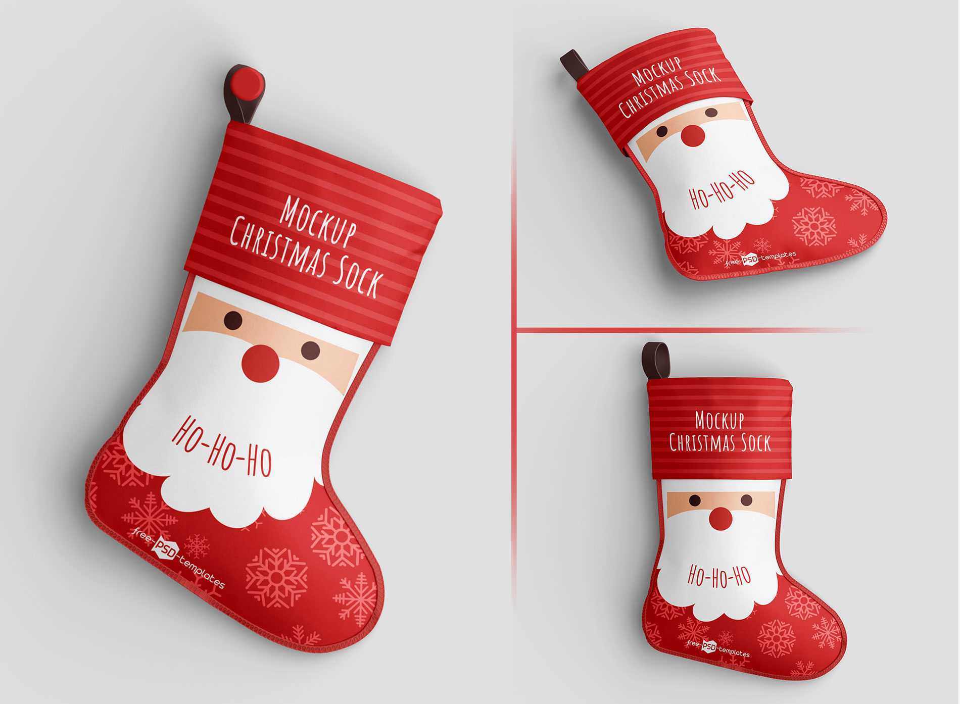 FREE Christmas Sock Mockup PSD set | Free PSD downloads | PsFiles