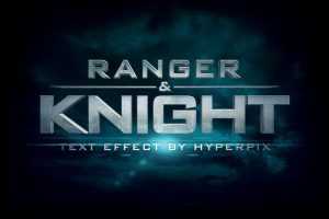 Free Cinematic Title 3D Text Effect PSD