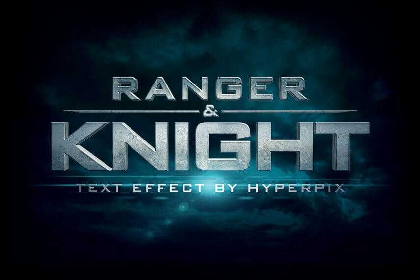 Free Cinematic Title 3D Text Effect PSD