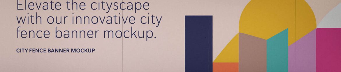 Free City Fence Hoarding Mockup PSD Set