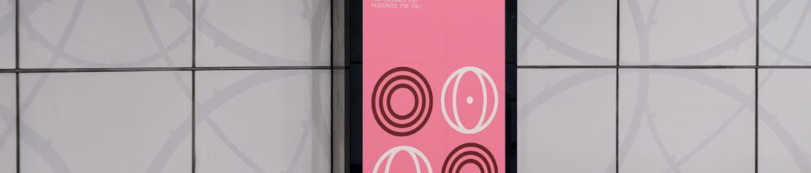 Free Citylight in the White Wall Mockup