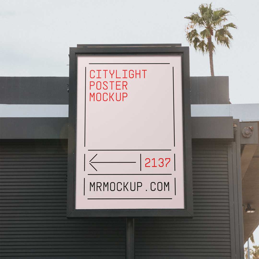 Free Citylight Poster Mockup