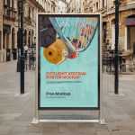 Free Citylight Vertical Poster Mockup PSD - Free PSD Download Free Citylight Vertical Poster Mockup PSD