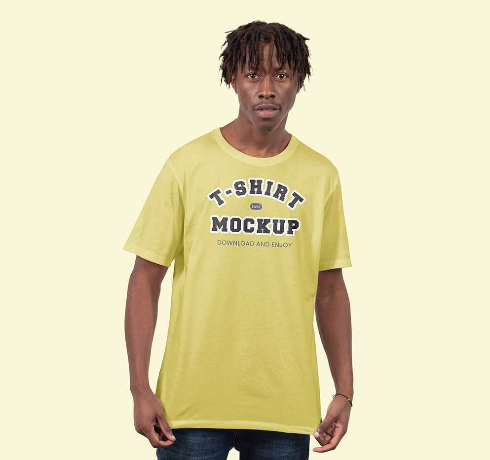 Free Classic Long T-Shirt Mockup PSD