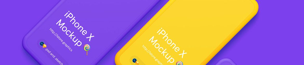Free Clay iPhone Showcase Mockup