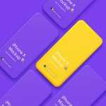 Free Clay iPhone Showcase Mockup