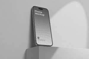 Free Clean Phone Mockup PSD for App UI