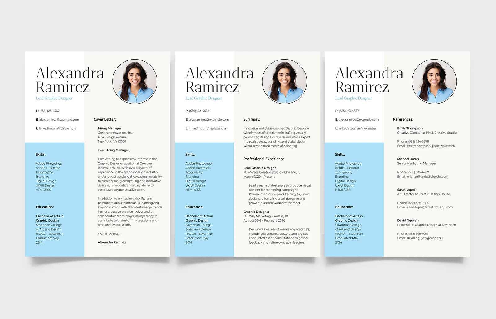 Free Clean Professional CV Resume PSD Template