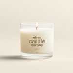 Free Clear Glass Candle Mockup