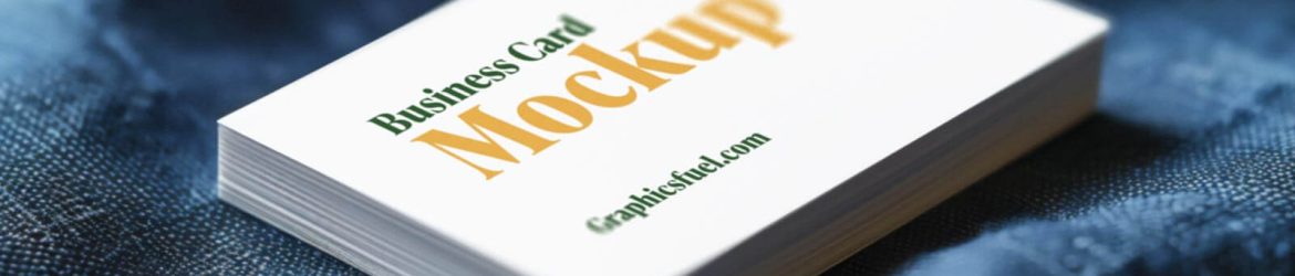 Free Close-up Business Card Mockup PSD Template