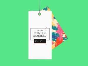 Free Cloth Price Tags Mockup PSD