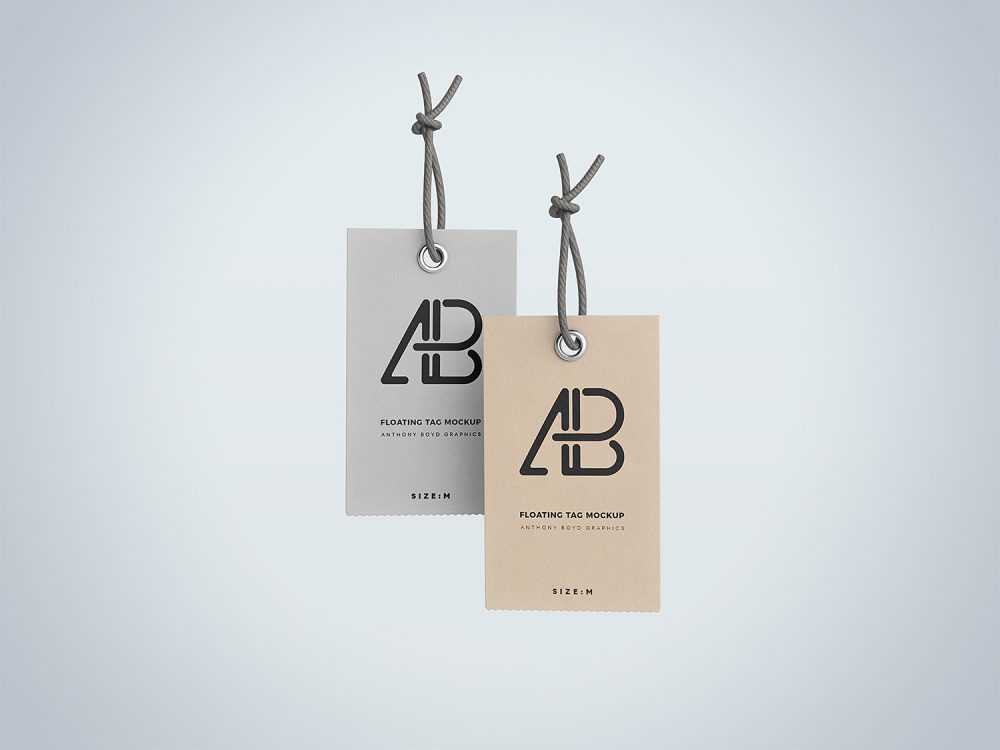 Free Clothing Label Tags Mockup PSD