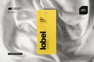 Free Clothing Tag Mockup